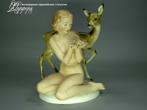 Купить фарфоровые статуэтки Hutschenreuther, Лесная нимфа, Германия